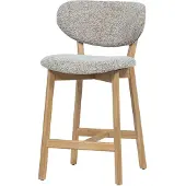 Woood Udar Barstoel Met Houten Frame - Hout - Naturel - 94x51x58