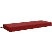 vidaXL Rugkussen SOEST 100% Polyester Wijnrood 120 x 40 x 10 cm