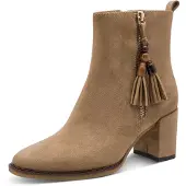 Marco Tozzi Enkellaarsje camel