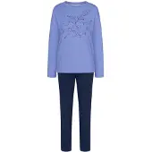 Triumph Pyjama ' Red Label Sets Good ' lichtblauw / donkerblauw