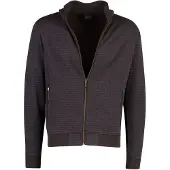 Bugatti vest donkerblauw blauw bruin gepint
