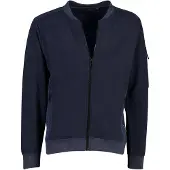 Casa Moda vest donkerblauw rits zakken