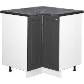 Vicco Hoekkast Fame-Line Anthrazit-Gold Landhaus 80.5 cm , WB Antraciet, Model 46834