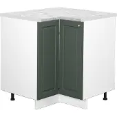 Vicco Hoekkast Fame-Line Groen-Goud Landhuis 80.5 cm , WB Marmer, Model 45498