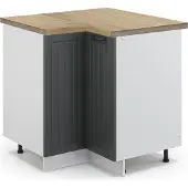 Vicco Hoekkast Fame-Line Antraciet landhuis 80.5 cm , WB Eik, Model 46636