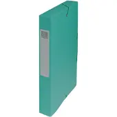 Exacompta Boîte de classement EXABOX en carte lustrée Nature Future - Dos de 40mm - 24x32cm pour A4 Vert
