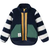 Liewood Fleece Jas - Teddy - Noam - Classic Navy/Multi Mix - - 9 jaar (134) - Fleece Jassen