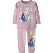 Name It Mini Nachtkledij 'NMFNESSI FROZEN' pastelblauw / mauve / wijnrood / zilver