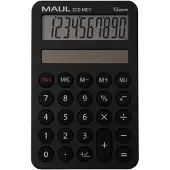 MAUL ECO MD 1 Zakrekenmachine Zwart Aantal displayposities: 10 werkt op zonne-energie (b x h x d) 76 x 120 x 13 mm