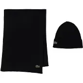 Lacoste Sjaal groen / bloedrood / zwart / wit
