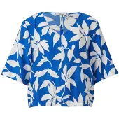 s.Oliver Blouse royal blue/koningsblauw / wit