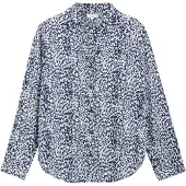 s.Oliver Blouse lichtblauw / donkerblauw / wit