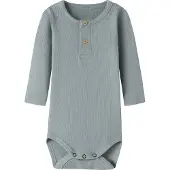 Name it Lange Mouwen Rib Romper 50 EU Jongens