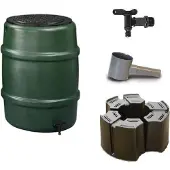 Harcostar Regenton voordeelset: 114liter groen + standaard + vulautomaat 70/80mm
