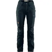 Fjall Raven - Dames wandel- en bergkleding - Kaipak Trousers Curved W Dark Navy voor Dames - Maat 40 EU - Marine blauw