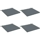 vidaXL Zitkussens SOEST 4 st 100% Polyester Blauw 70 x 70 x 3 cm