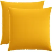 vidaXL Kussensloop 2 st HEERLEN Licht Geel 80 x 80 cm Stof