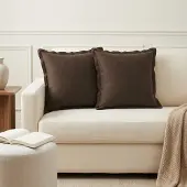 vidaXL Kussen met kussen HOUTEN 12 st Taupe Faux Linnen