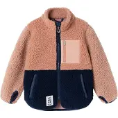Liewood Fleece Jas - Teddy - Nolan - Toscane Rose Mix - - 9 jaar (134) - Fleece Jassen