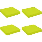 vidaXL 4-Piece Zitkussens VUGHT 4 st 100% Polyester Heldere Groen.