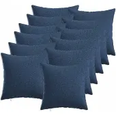 vidaXL Kussen met kussen HEERLEN 12 st Blauw Stof