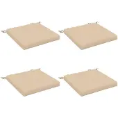 vidaXL Zitkussens SOEST 4 st 100% Polyester Crèmekleurig