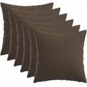 vidaXL Kussen met kussen HEERLEN 6 st Taupe Stof