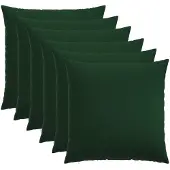 vidaXL Kussensloop 6 st HEERLEN Donkergroen 60 x 60 cm Stof