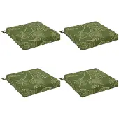 vidaXL Zitkussens SOEST 4 st 100% Polyester Blad Design 40 x 40 x 7 cm