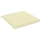 vidaXL Zitkussens SOEST 100% Polyester Crèmekleurig 80 x 80 x 7 cm