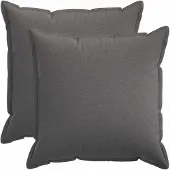 vidaXL Kussensloop 2 st HOUTEN Lichtgrijs 60 x 60 cm Faux Linnen