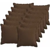 vidaXL Kussen met kussen HOUTEN 12 st Bruin Faux Linnen