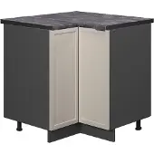 Vicco Hoekkast Fame-Line GrijsBeige 80.5 cm , WB Antraciet, Model 50264