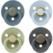 BIBS Fopspeen Colour Petrol/Sage/Baby Blue/Iron 6-18 mnd 4 st