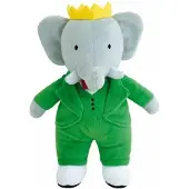 Jemini Babar Elephant Plush +/- 20 cm - - Perfect representation of the king of elephants.