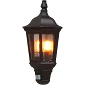 Konstsmide Zwarte buitenlamp Firenze met bewegingsmelder