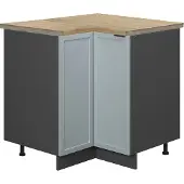 Vicco Hoekkast Fame-Line Licht blauw-grijs 80.5 cm , WB Eik, Model 50676