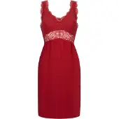 Hunkemoller Slipdress Nora Lace Rood Dames | Maat: XL