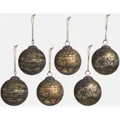 Loberon Kerstbal set van 6 Goldenblist