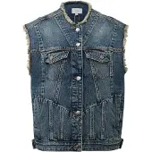 QS Bodywarmer blauw denim
