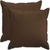 vidaXL Kussen met kussen HOUTEN 2 st Bruin Faux Linnen