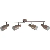 LINDBY Plafondlampe , Ovelia, dimbare, Roestbruin, Woonkamer, Metaal, Modern