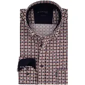 Giordano Overhemd bordeaux geprint