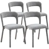 DS4U - Noël eetkamerstoel - Set van 4 - Taupe - Stof