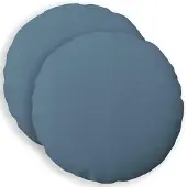 vidaXL Kussen met kussen HEERLEN 2 st Jeans Blauw Stof
