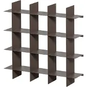 Woood Brik Wandrek - Metaal - Mokkabruin - 60x60x15