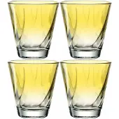 Leonardo Tumbler Twist Yellow 215 ml (Set van 4)