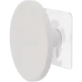 Tendance Patère en bambou peinte D. 8,5 cm à coller blanc
