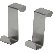 Tendance Set de 2 petites patères en acier inoxydable à suspendre chromé