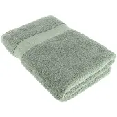 Tendance Serviette de bain 70 x 130 cm 100 % coton vert eucalyptus
